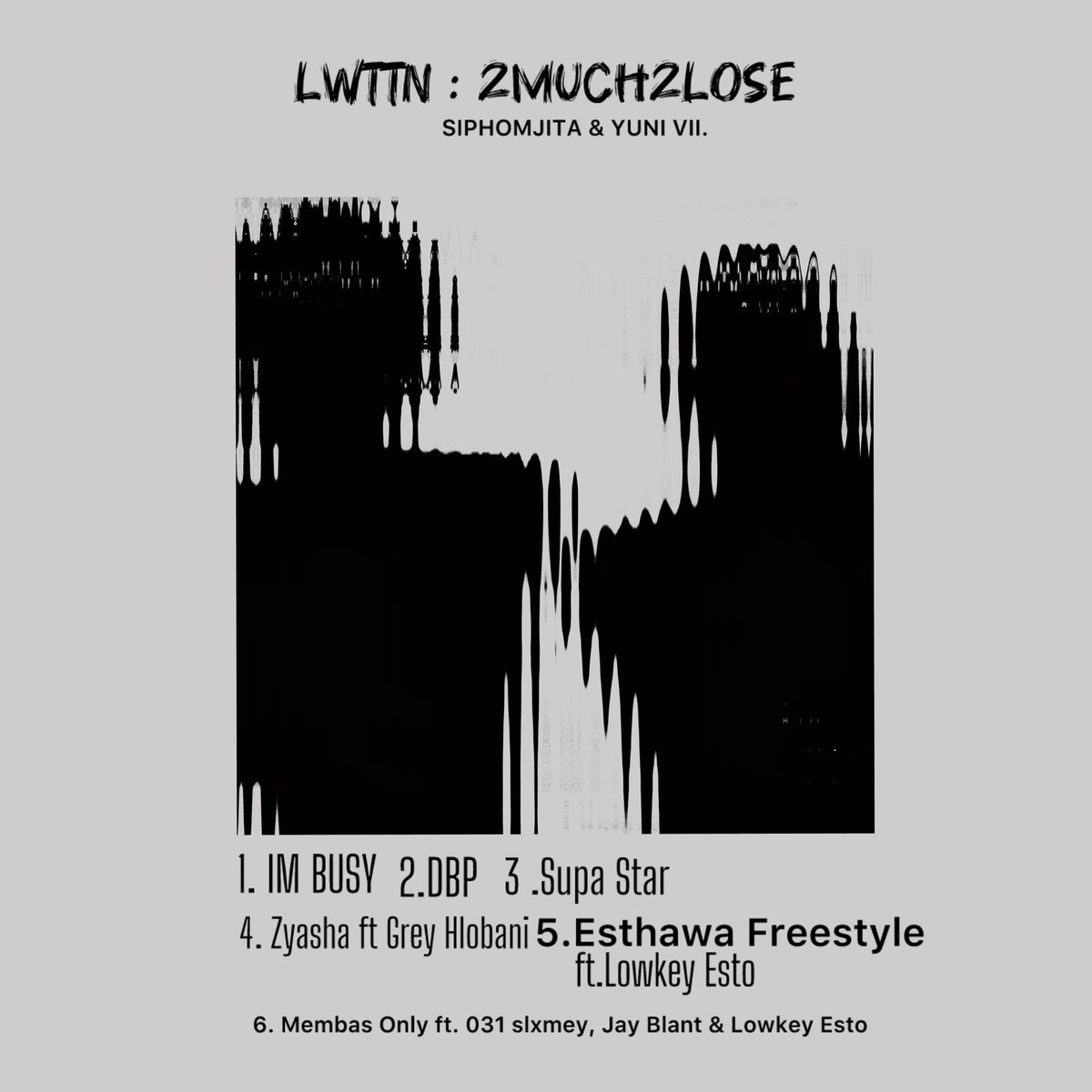 LWTTN: 2Much 2Lose EP out now
6 track EP
S/o to all my brothers 
S/o to Yuni VII. himself for the art 
Theme by myself. 
S/o to <a href="/80nine90one/">8991 MusicPublishing</a> 
S/o to my label <a href="/MlaziTrap/">LWTTN: 2Much 2Lose</a> 
Stream: orcd.co/lwttn2m2l
Twitter music community I count on y’all 🙏🏾