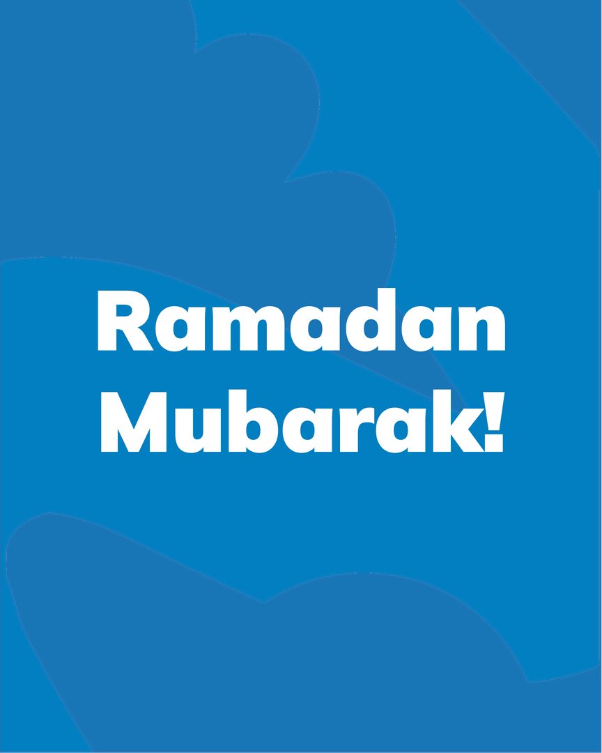 Ramadan Mubarak! To all our members and staff marking this special month, we wish you a very happy and peaceful Ramadan. 💙