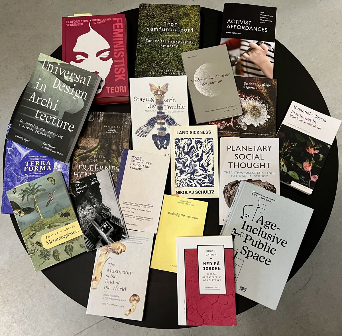 New Curriculum” … the pile of critical-creative literature relevant to designers and architects keeps growing in my office! #aaucreate #newcurriculum