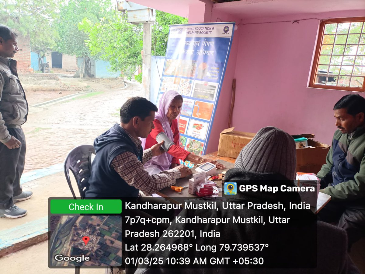 OrgRews's tweet photo. Health camp set up at Block Bisalpur ,village -Kandharapur Mustkil (U.P)  by Rural Education and Welfare Society providing free health check up and medicines with Mobile Health Van supported by National Informatics Centre Services Inc. (NICSI) https://t.co/uDjLXlaFyQ