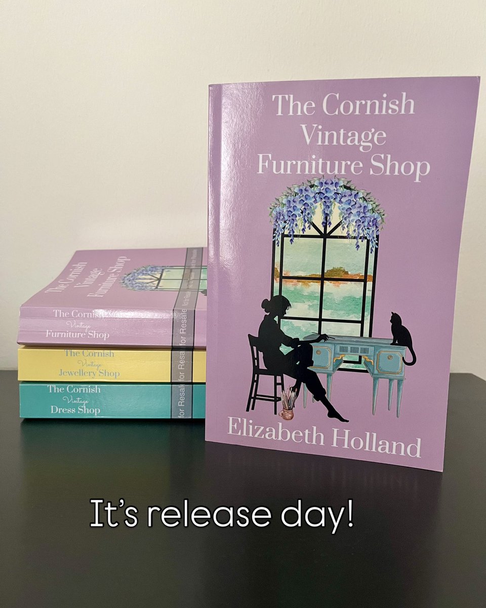 Happy release day! The Cornish Vintage Furniture Shop is out today 🥳 (it’s also heavily discounted so grab a copy soon). This is the first book in the best selling (eek!) series 🥰 but it can also be read as a standalone 😊