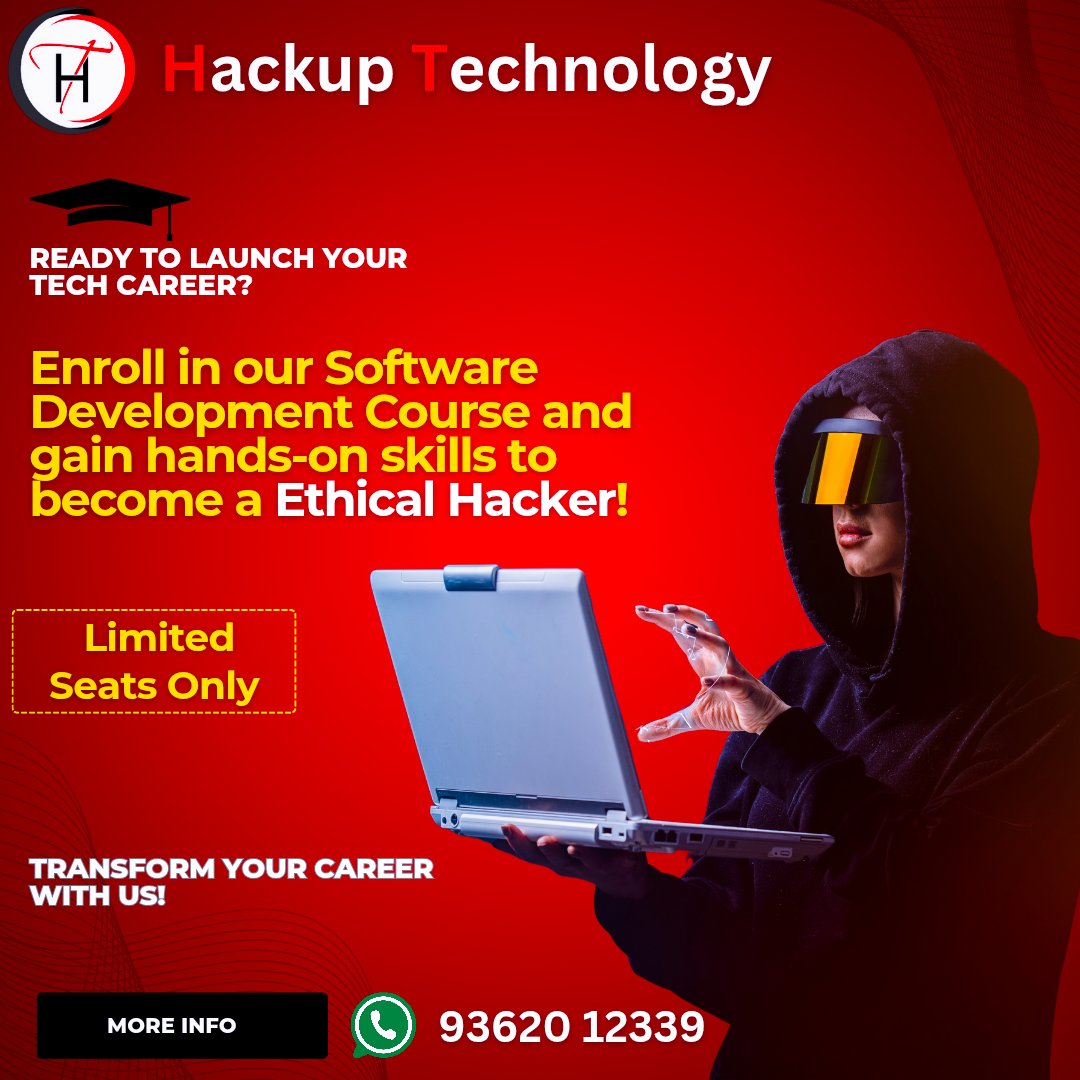 HackupTech's tweet image. 🔐 Hackup Technology - Master Ethical Hacking & Cybersecurity! 🚀
#HackupTechnology #CyberSecurity #EthicalHacking #BugBounty #CyberSecurityAwareness #PenetrationTesting #VAPT #HackerLife #TechTrends #ITTraining #TechEducation #hackersincoimbatore #coimbatorehackers