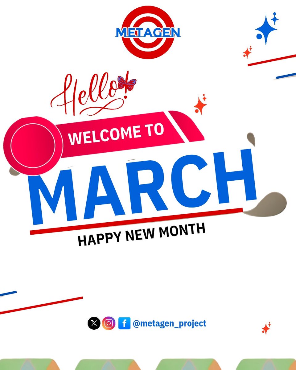MetaGenProject's tweet photo. 🌸 Hello March! 🌸

New month, new opportunities! At MetaGen, we're ready to innovate, inspire, and make an impact. What are you looking forward to this month?

#March2025 #MetaGen #Innovation #NewMonth https://t.co/FJJ0g8Bzai
