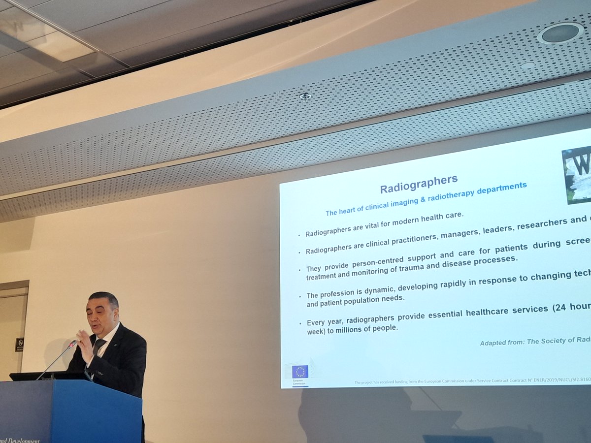 G. Paulo and F. Jamar, <a href="/myESR/">myesr</a> representatives in the EU-REST study, presented the workforce &amp; education/training challenges for radiography and nuclear medicine, respectively, highlighting the focus on patients’ needs and quality of care
#ECR2025 <a href="/EU_HaDEA/">HaDEA</a>