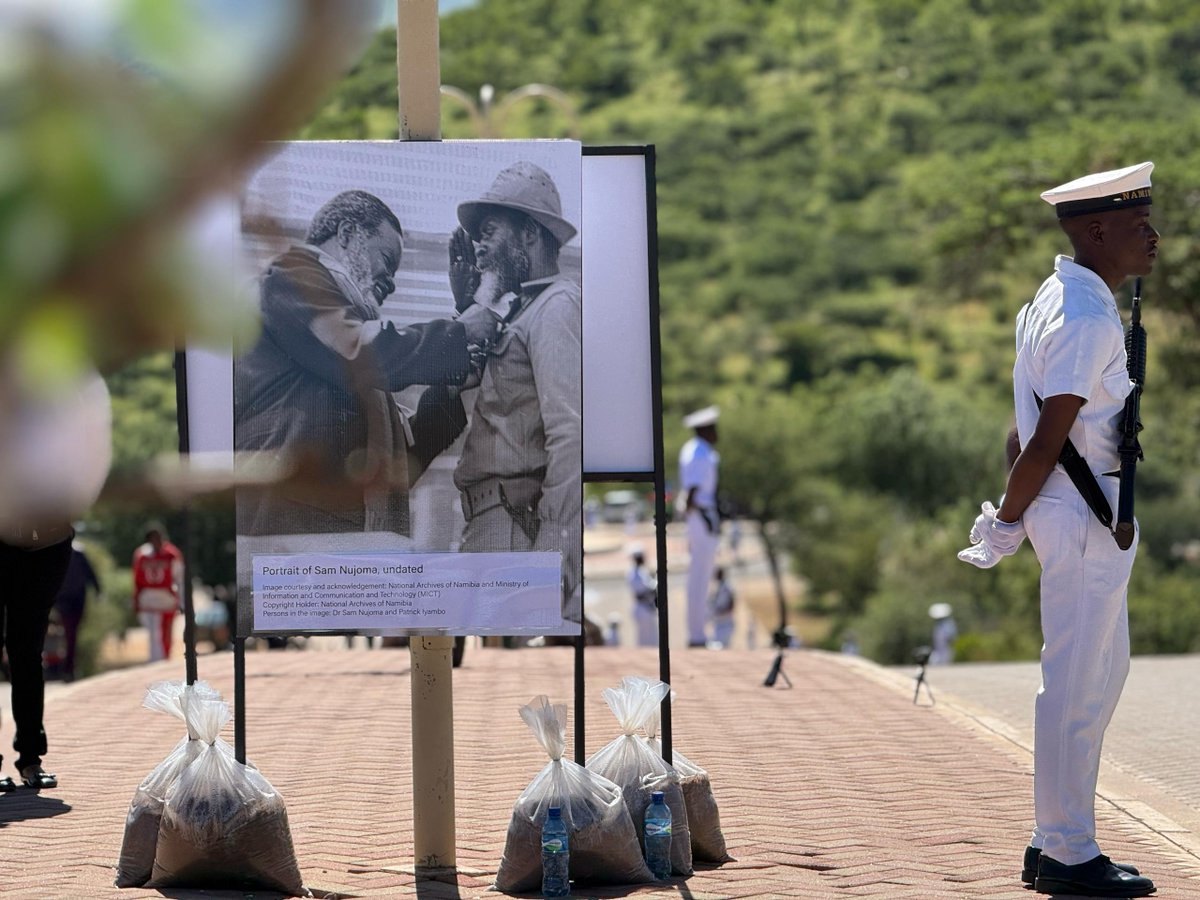NBCDigitalNews's tweet image. IN MEMORY OF NUJOMA | In pictures: State Funeral of Namibia's Founding President Sam Nujoma at Heroes' Acre, Windhoek. The service is held under the theme "Celebrating a Revolutionary, Honouring an African Icon".

#NBCNews #nbcdigitalnews #nbcDSTV282 #nbcGOtv20 #nbcPlusApp