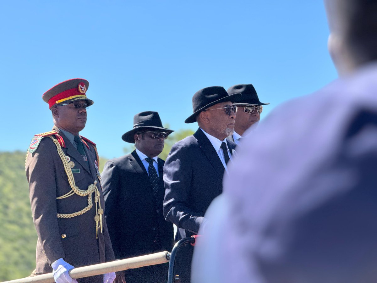 NBCDigitalNews's tweet image. IN MEMORY OF NUJOMA | In pictures: State Funeral of Namibia's Founding President Sam Nujoma at Heroes' Acre, Windhoek. The service is held under the theme "Celebrating a Revolutionary, Honouring an African Icon".

#NBCNews #nbcdigitalnews #nbcDSTV282 #nbcGOtv20 #nbcPlusApp