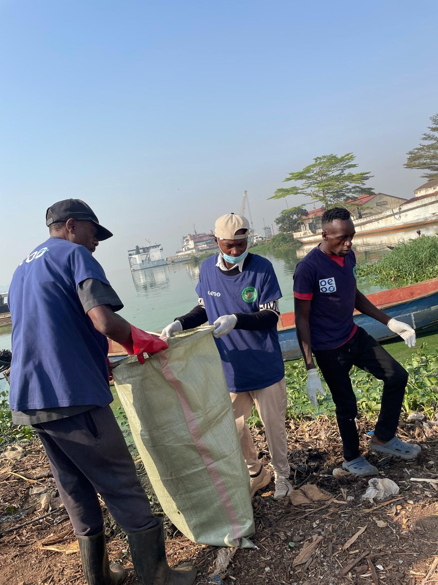 GayoUganda's tweet photo. Taking action for a cleaner #Uganda! 

Join us at Luzira Landing Site as we clean up and celebrate #waste pickers' role in sustainability.

 #WastePickersSummit #ZeroWaste https://t.co/f7qBExEVAH