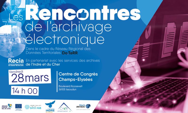 📢 [Événement] 2e Rencontre de l’archivage électronique !  By <a href="/GIPRecia/">GIP Recia</a> membre du <a href="/EDIH_LVDH/">Loire Valley Data Hub</a>
📅 28 mars | 📍 Issoudun (36)  
Échanges, retours d’expérience &amp; mutualisation des pratiques 📂  
🔗 Inscrivez-vous : lnkd.in/e6szfTgf
#Archivage #Numérique