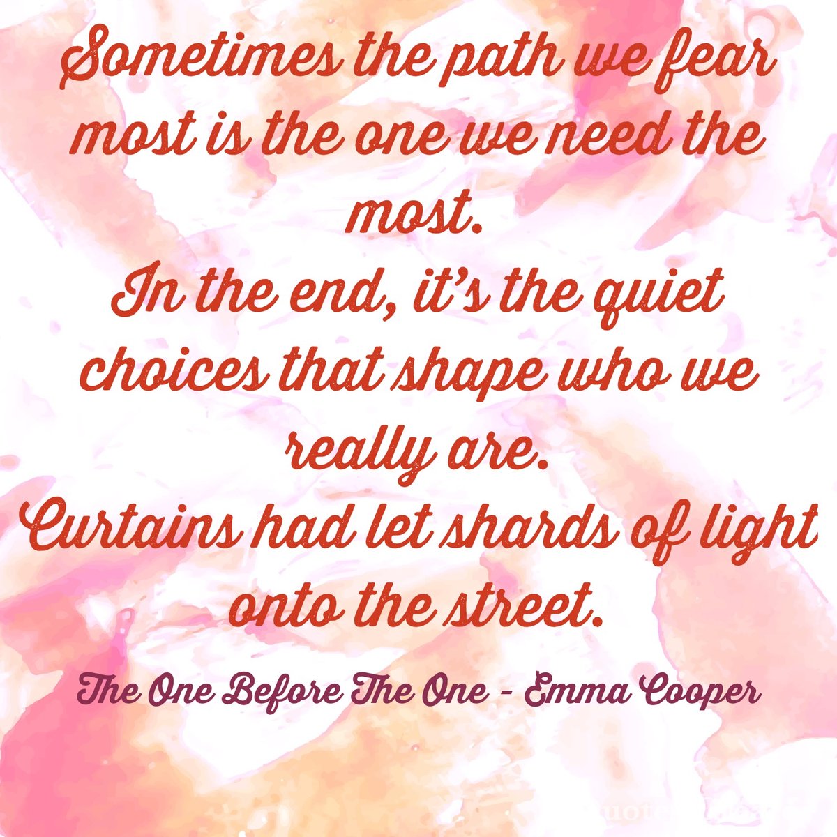 Just wrapped up The One Before The One in time for <a href="/ItsEmmacooper/">Emma Cooper</a> event @TelfordBookClub! Very easy and one of my quickest reads! My favourite quotes captured below!
#WritingJourney #Quotes #OneBeforeTheOne #readingcommunity