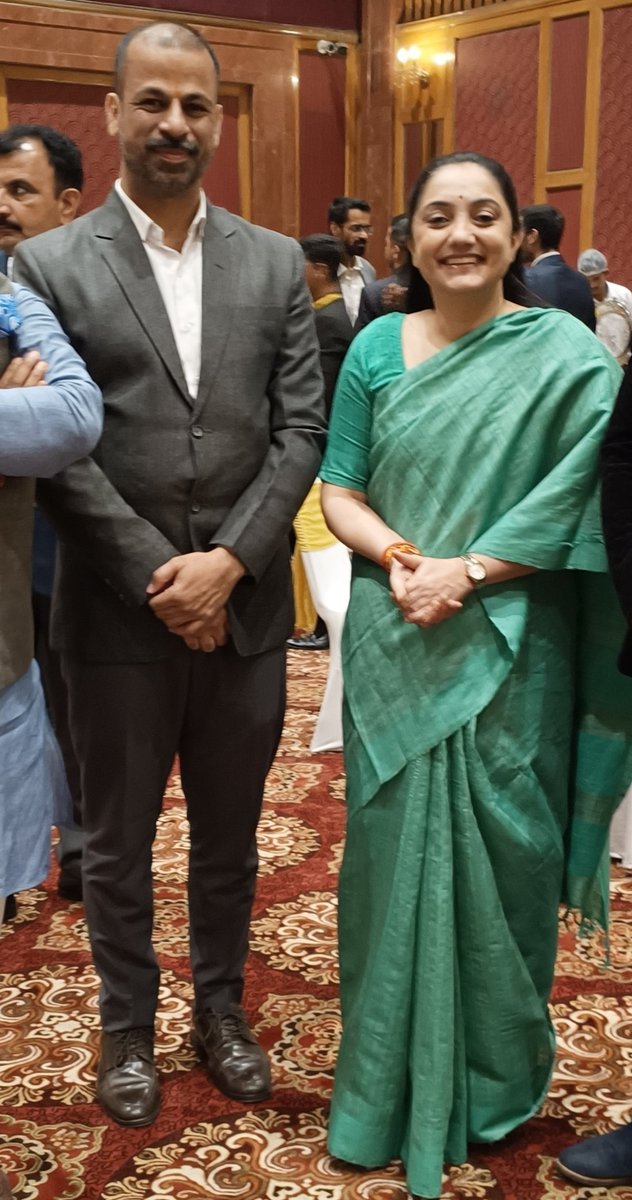 AdvLalitKumar5's tweet image. It was a completely nice meeting with the dynamic and eloquent Nupur Sharma Ji, whose mastery of facts and logic lends unparalleled clarity and impact to her communication.