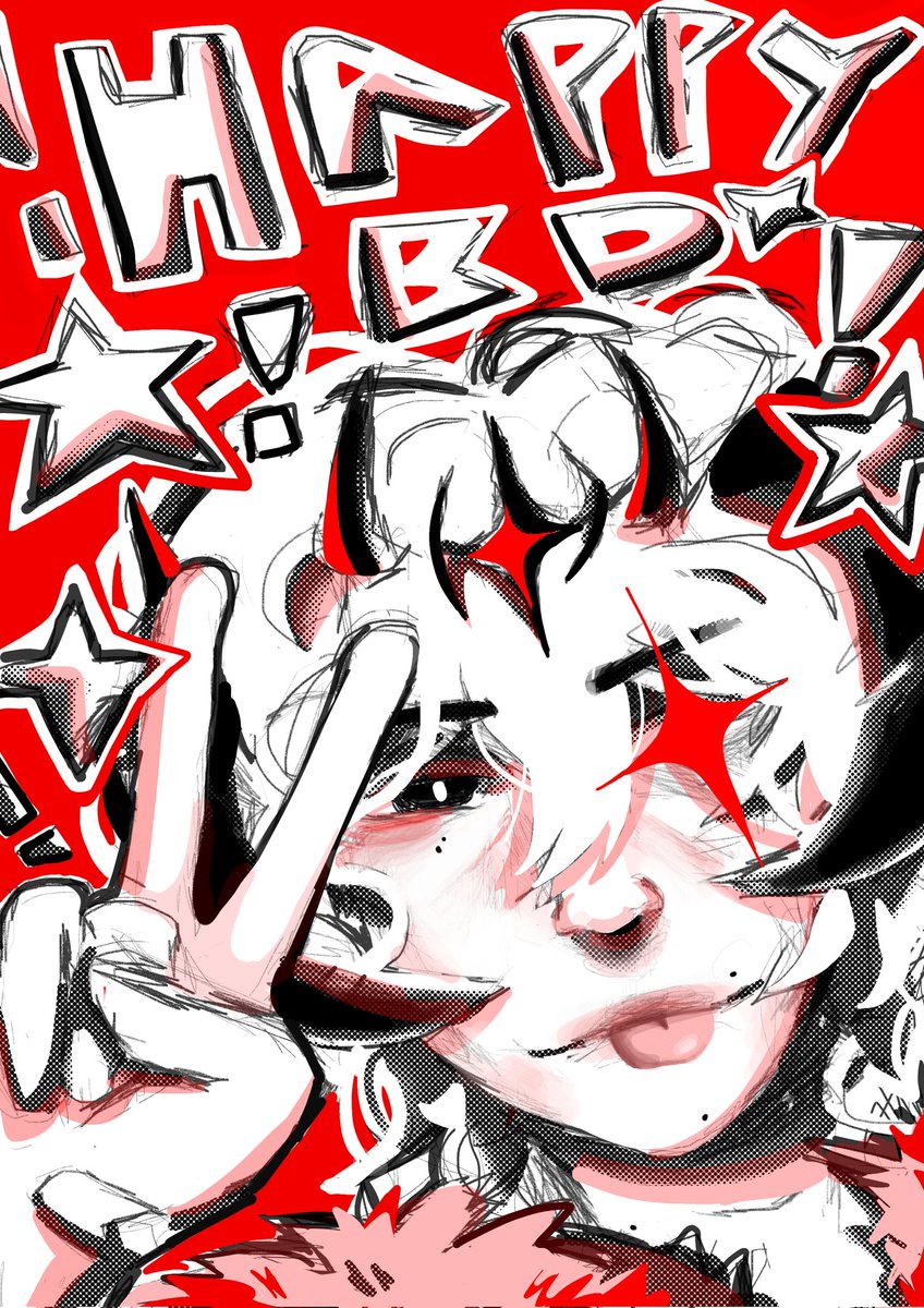 _shuppet's tweet image. Birthday art for sobr🦭🦭💥💥