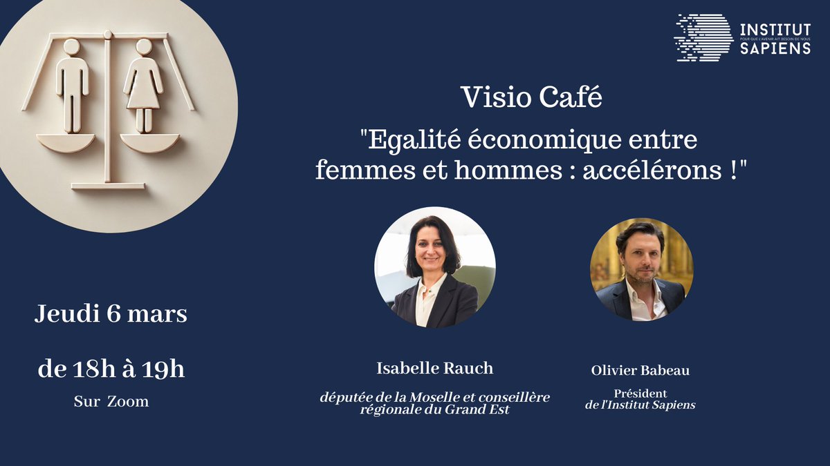Institut Sapiens (@instit_sapiens) on Twitter photo 📢 🚀 Rejoignez-nous pour un échange essentiel sur l’égalité économique !
INSCRIPTION 👉 tinyurl.com/4v4xu39m
Le chemin vers l’égalité entre femmes et hommes est encore long, mais il est crucial. Ce n’est pas une opposition, mais une construction commune pour une société 📢 🚀 Rejoignez-nous pour un échange essentiel sur l’égalité économique !
INSCRIPTION 👉 tinyurl.com/4v4xu39m
Le chemin vers l’égalité entre femmes et hommes est encore long, mais il est crucial. Ce n’est pas une opposition, mais une construction commune pour une société