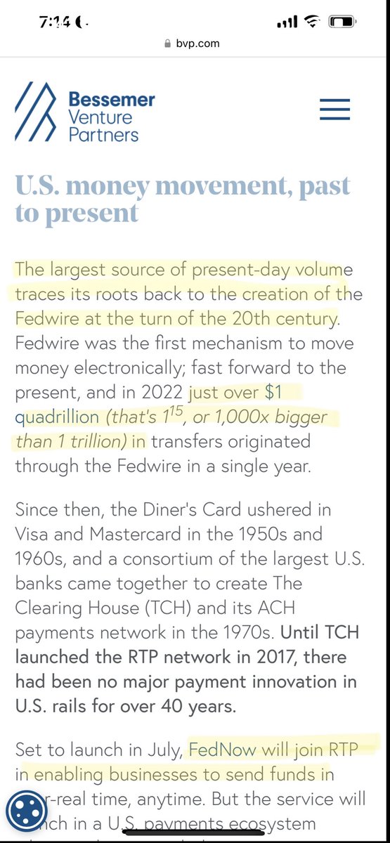 SMQKEDQG's tweet image. FedNow = Evolution of FedWire🎯

Fedwire = $1 Quadrillion ✅

You get it?😶‍🌫️

$1Q+📈