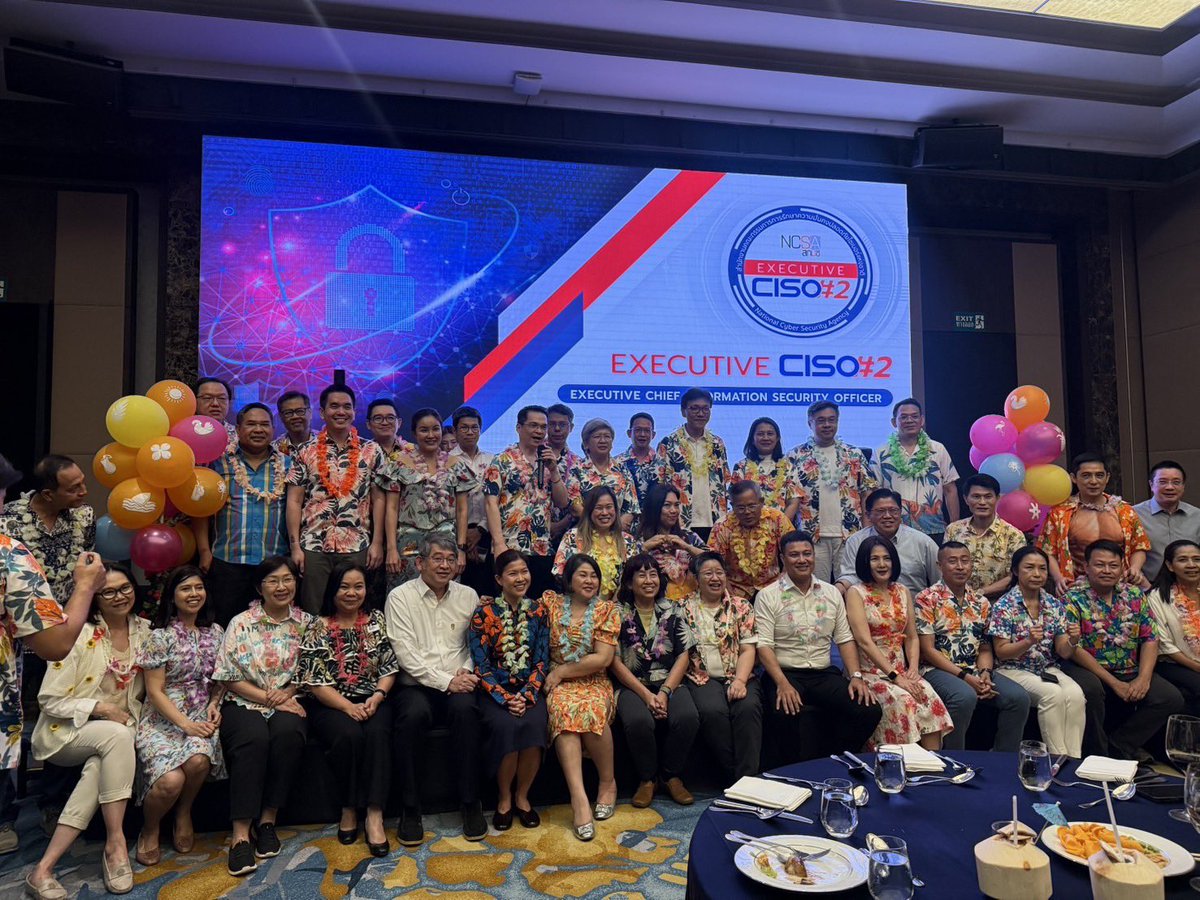 ผมขออนุญาตภูมิใจและสุขใจ ที่ได้มีโอกาสมีส่วนร่วมในการแชร์ความรู้กับพี่ๆ NCSA Thailand Executive CISO#2 ครับผม 🙂