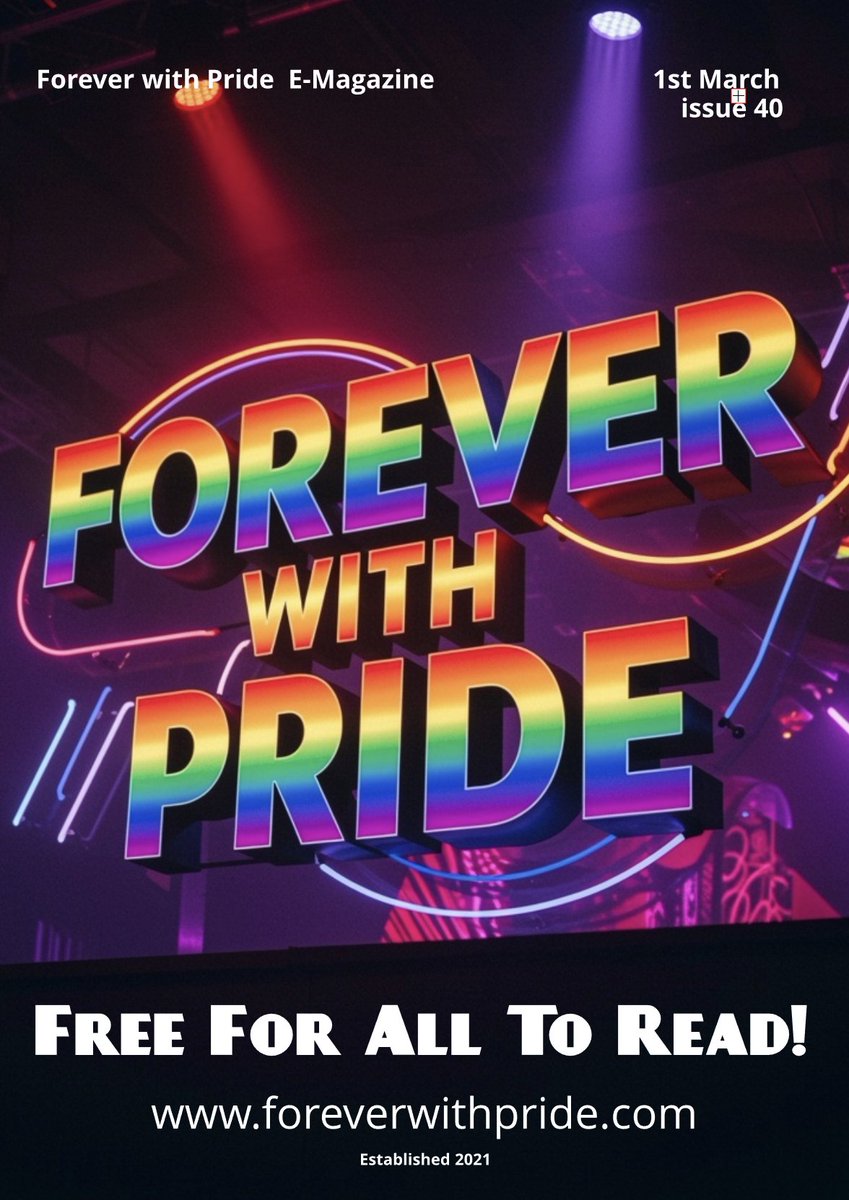 FWPemagazine's tweet image. Well its that time of the month again and not without a technical hitch along the way. Our free for all to read e-magazine is ready for you to read and share with all of your friends.
foreverwithpride.com/e-magazine/
@followers
#queerowned #queerstyle #queerlife #queerauthor #queerbooks