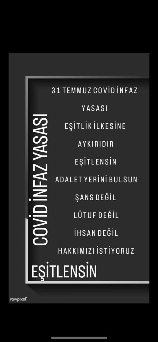 <a href="/br340054/">𝐁𝐮𝐫𝐜𝐮</a> <a href="/ibrahimeyyupogl/">Av.İbrahim EYYÜPOĞLU</a> <a href="/Sanliurfaspor/">Kızılkaya Tarım Şanlıurfaspor</a> <a href="/RTErdogan/">Recep Tayyip Erdoğan</a> <a href="/TFF_Org/">TFF</a> #31TemmuzCovidYasasıMağdurları  Covid İnfaz Yasası Adil Değildir
Aynı tarihte ve aynı suçu, aynı cezayı almış aynı infaza tabi iki ayrı kişi arasında açıkça ayrı infaz uygulamaktadır
#CovidYasasıEşitlensin 
<a href="/adalet_bakanlik/">T.C. Adalet Bakanlığı</a> 
<a href="/yilmaztunc/">Yılmaz TUNÇ</a>
<a href="/avabdullahguler/">Abdullah Güler</a> 
<a href="/AvOrhanKIRCALI/">Av. Orhan KIRCALI 🇹🇷</a>