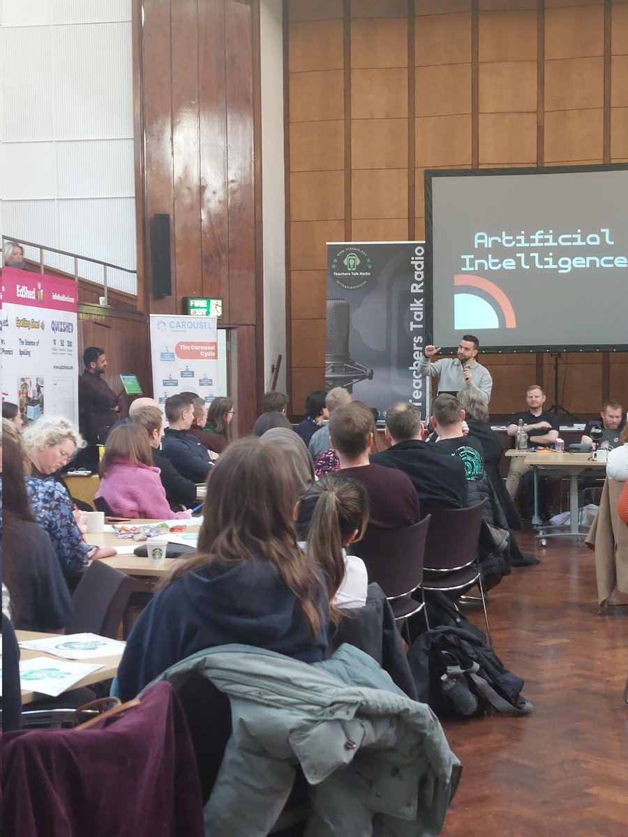 The hall is packed for our first speaker of the day. <a href="/ICT_MrP/">Mr P</a> is bringing the laughs to start the event! #TTRconnect