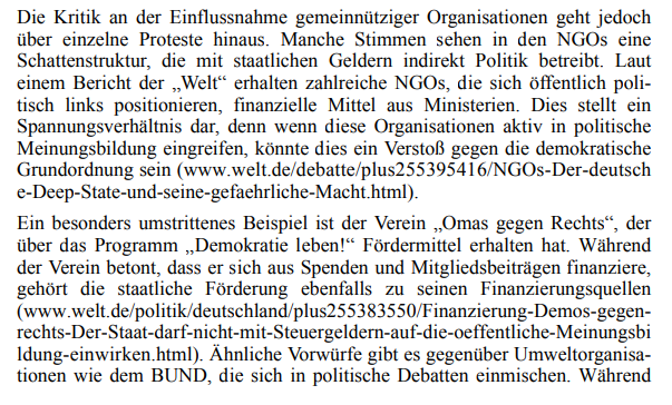 Assistiertes Abkippen in den Radikalismus: Das Kampfblatt des Trumpismus in 🇩🇪 wird von <a href="/cducsubt/">CDU·CSU</a> als Stichwortgeber genutzt, um Initiativen der Zivilgesellschaft zu denunzieren. Dabei werden verschwörungsideologische Narrative des Rechtsextremismus ("deep state") übernommen.