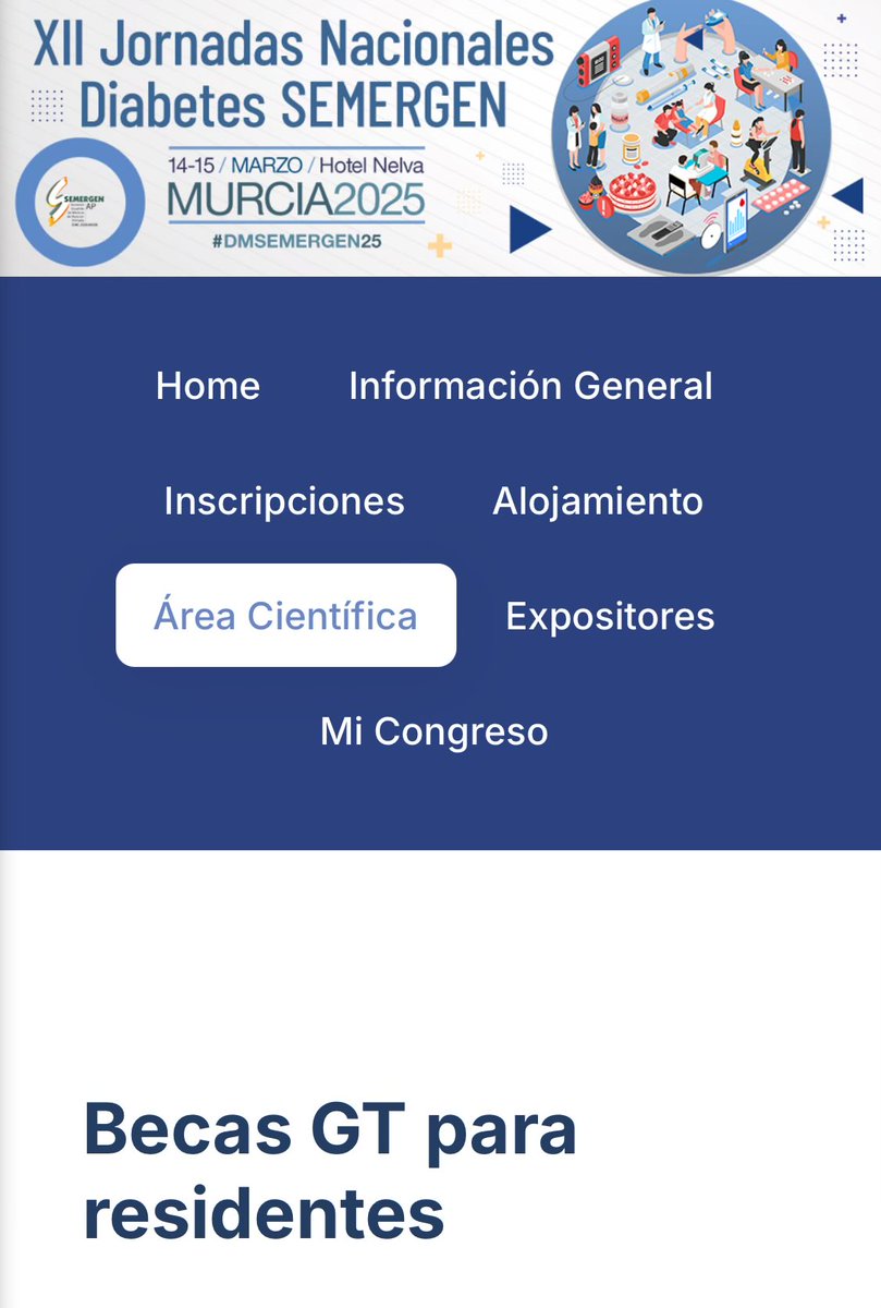 GT Diabetes Semergen (@semergengtdm) on Twitter photo 📣Para potenciar la participación de residentes en #DMSEMERGEN25
Ofrecemos 20 becas para Residentes socios de <a href="/SEMERGENap/">SEMERGEN | Médicos de AP #SEMERGEN25</a> que presenten comunicaciones!
Aún no tienes la tuya?
Info ➡️semergen.es/jornadasdiabet…
#DM #medicina #becas #residentes 📣Para potenciar la participación de residentes en #DMSEMERGEN25
Ofrecemos 20 becas para Residentes socios de <a href="/SEMERGENap/">SEMERGEN | Médicos de AP #SEMERGEN25</a> que presenten comunicaciones!
Aún no tienes la tuya?
Info ➡️semergen.es/jornadasdiabet…
#DM #medicina #becas #residentes