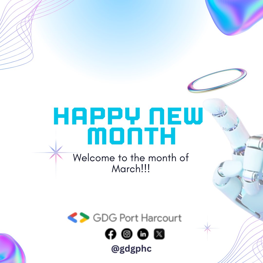 Hello, March! 🌸 

A new month means fresh opportunities, new goals, and another chance to make things happen! 🚀  

Wishing you success, joy, and breakthroughs this month. Let’s make it count! 💡✨  

#HelloMarch #NewMonthNewGoals #March2025 #gdgphc
