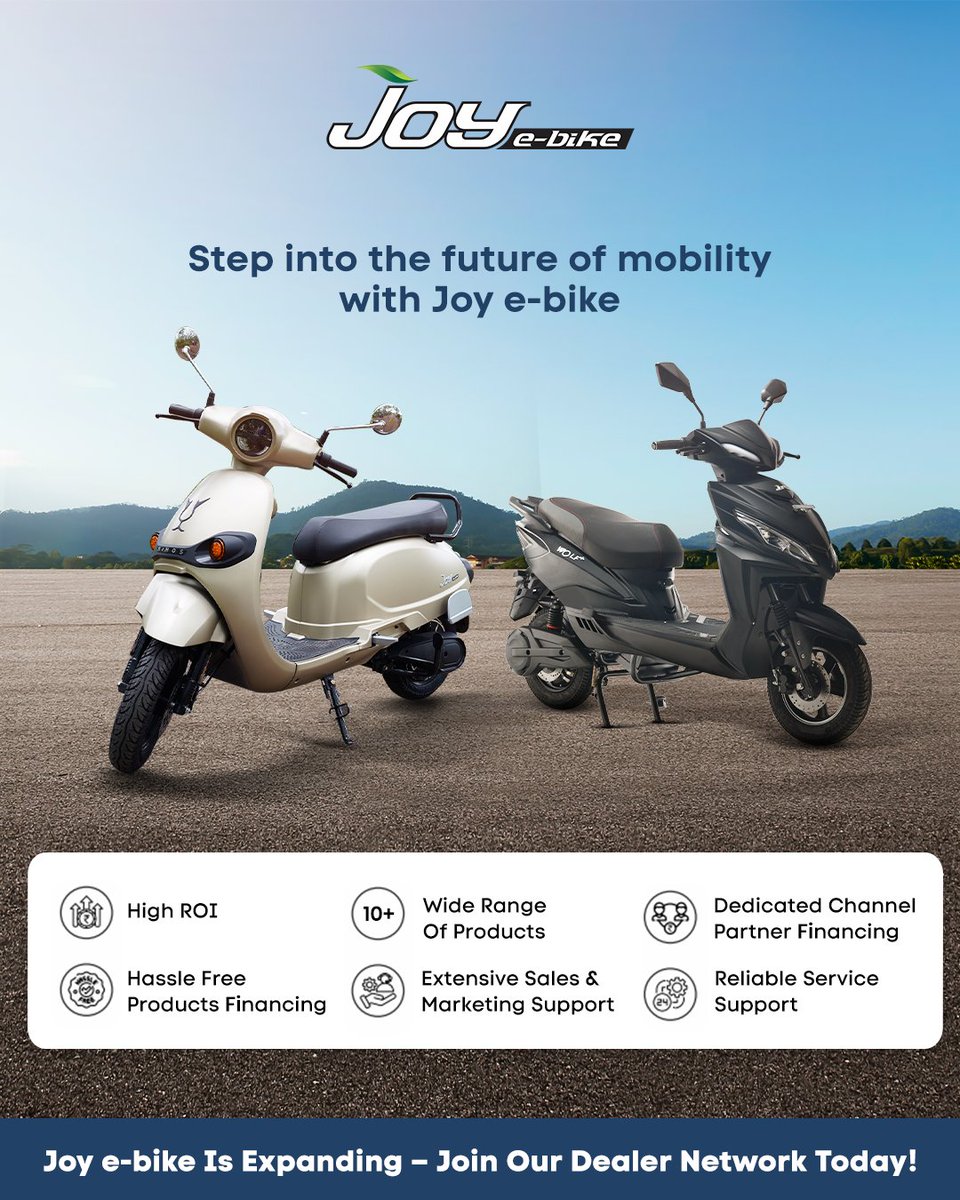 Drive your business towards a greener future with Joy e-bike!
Interested candidates can visit joyebike.com/franchise
or contact info@wardwizard.in.
