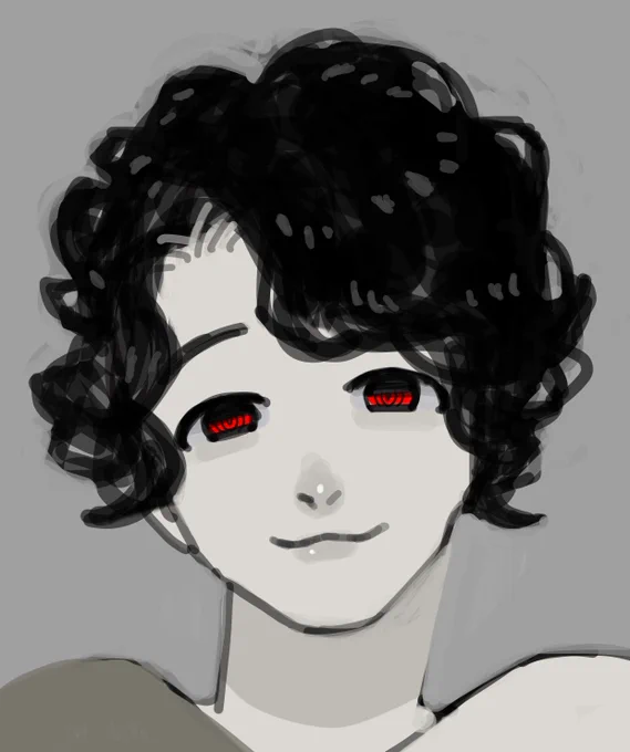 北崎さんって下がり眉ではないんだけど、手癖で下がり眉にしてしまう 