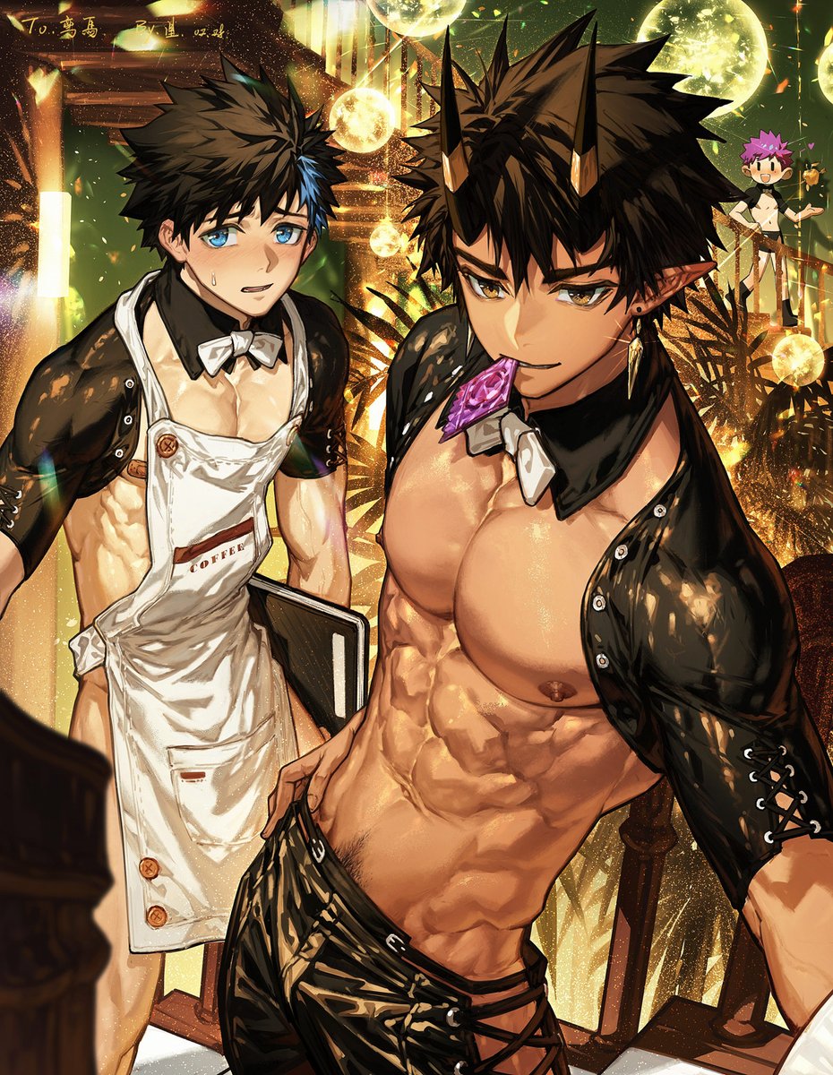 给 <a href="/wanma222/">wanma</a> 劳斯的贺图！后面的迷之q版是 <a href="/Misty_Rain_18V/">牧场雾雨</a> 家的oc😌