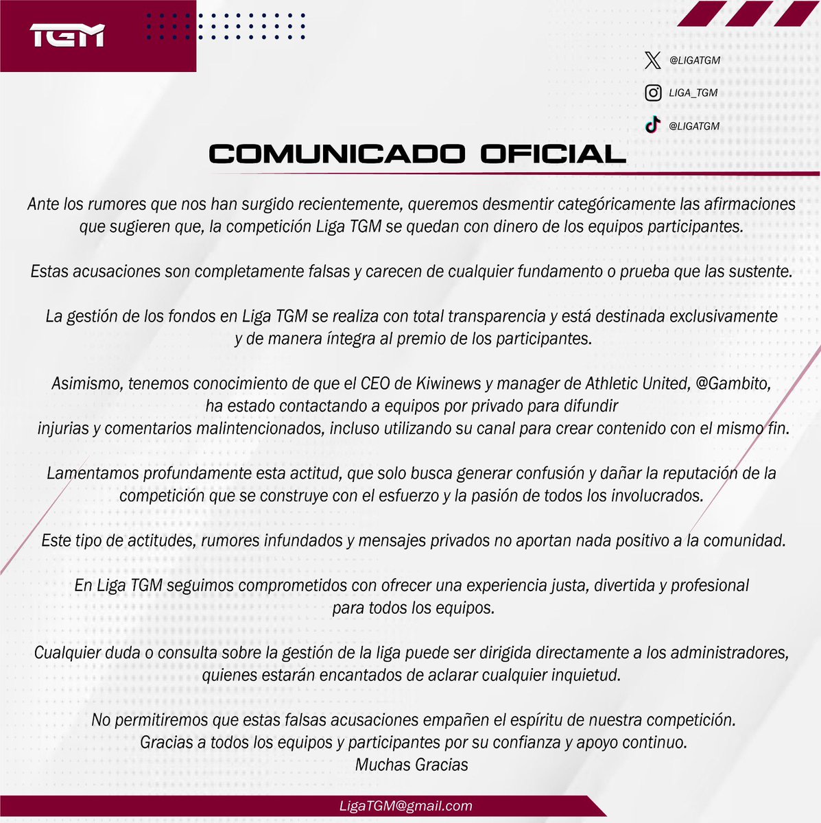 📄  COMUNICADO OFICIAL