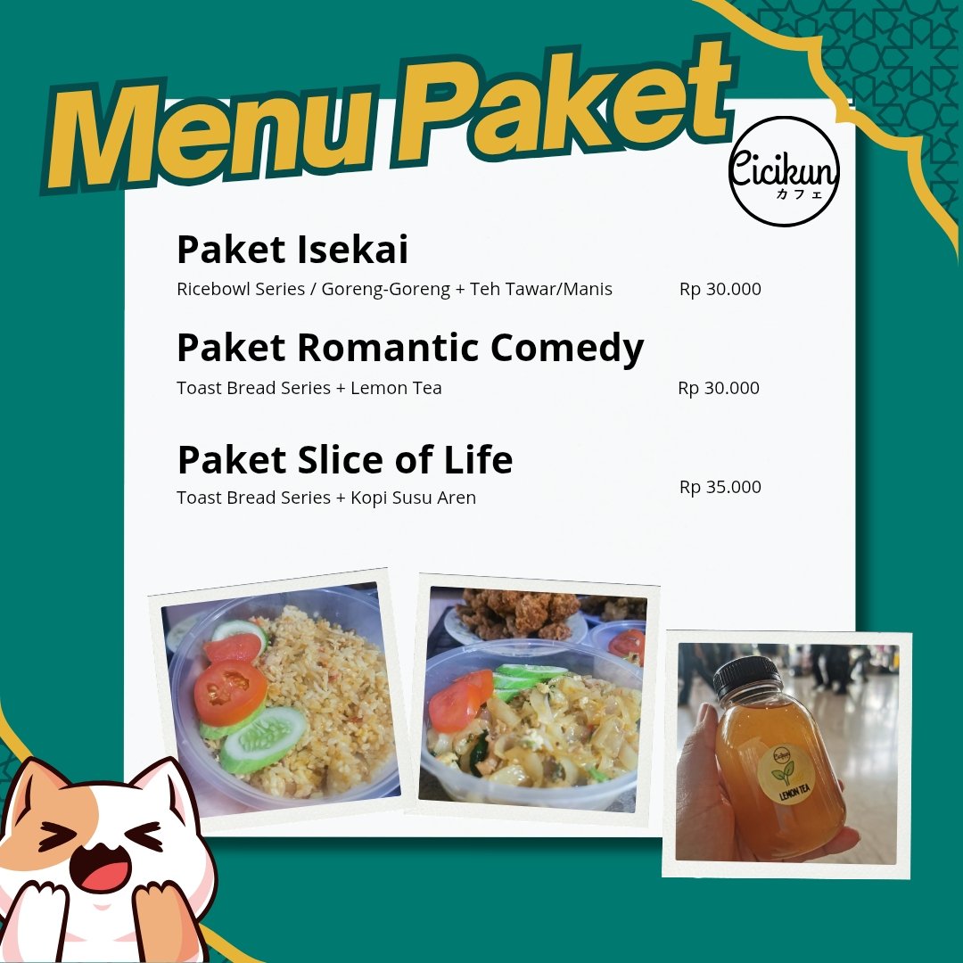 Cicikun27's tweet image. Hello yang lagi ramadhan bingung mau makan apa

Kemarin pas acara comic frontier. Cicikun masak buat kalian yang lapar. Skr special ramadhan. Aku buka dapur lagi bagi yang mau makan enak &amp;amp; spesial 

forms.gle/UzZSzCgEyNLnSC…

Info : DM
#Makanan #Ramadhan #CatheringPuasa #Takjil