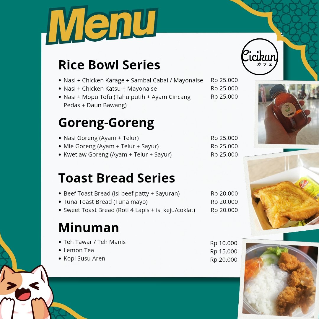 Cicikun27's tweet image. Hello yang lagi ramadhan bingung mau makan apa

Kemarin pas acara comic frontier. Cicikun masak buat kalian yang lapar. Skr special ramadhan. Aku buka dapur lagi bagi yang mau makan enak &amp;amp; spesial 

forms.gle/UzZSzCgEyNLnSC…

Info : DM
#Makanan #Ramadhan #CatheringPuasa #Takjil
