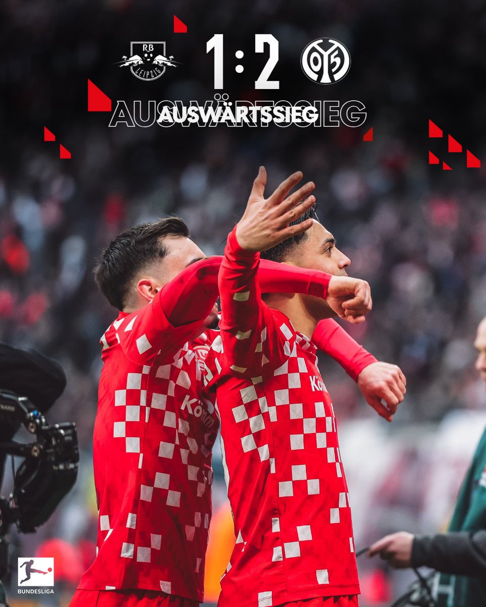 1FSVMainz05's tweet photo. AUSWÄRTSSIEG!!!!!! 🔥🔥🔥

UND WAS FÜR EINER!!!!! 😍😍😍

#Mainz05 #RBLM05 https://t.co/clcXMoEh5H