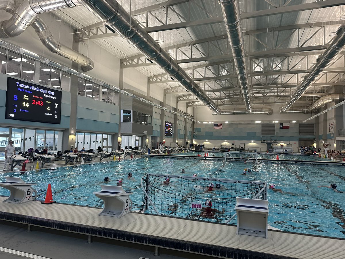 Texas Challenge Cup 2025
- 4 facilities
- 7 courses
- 76 teams from 5 states and Canada 
- 154 games

Exciting weekend of water polo