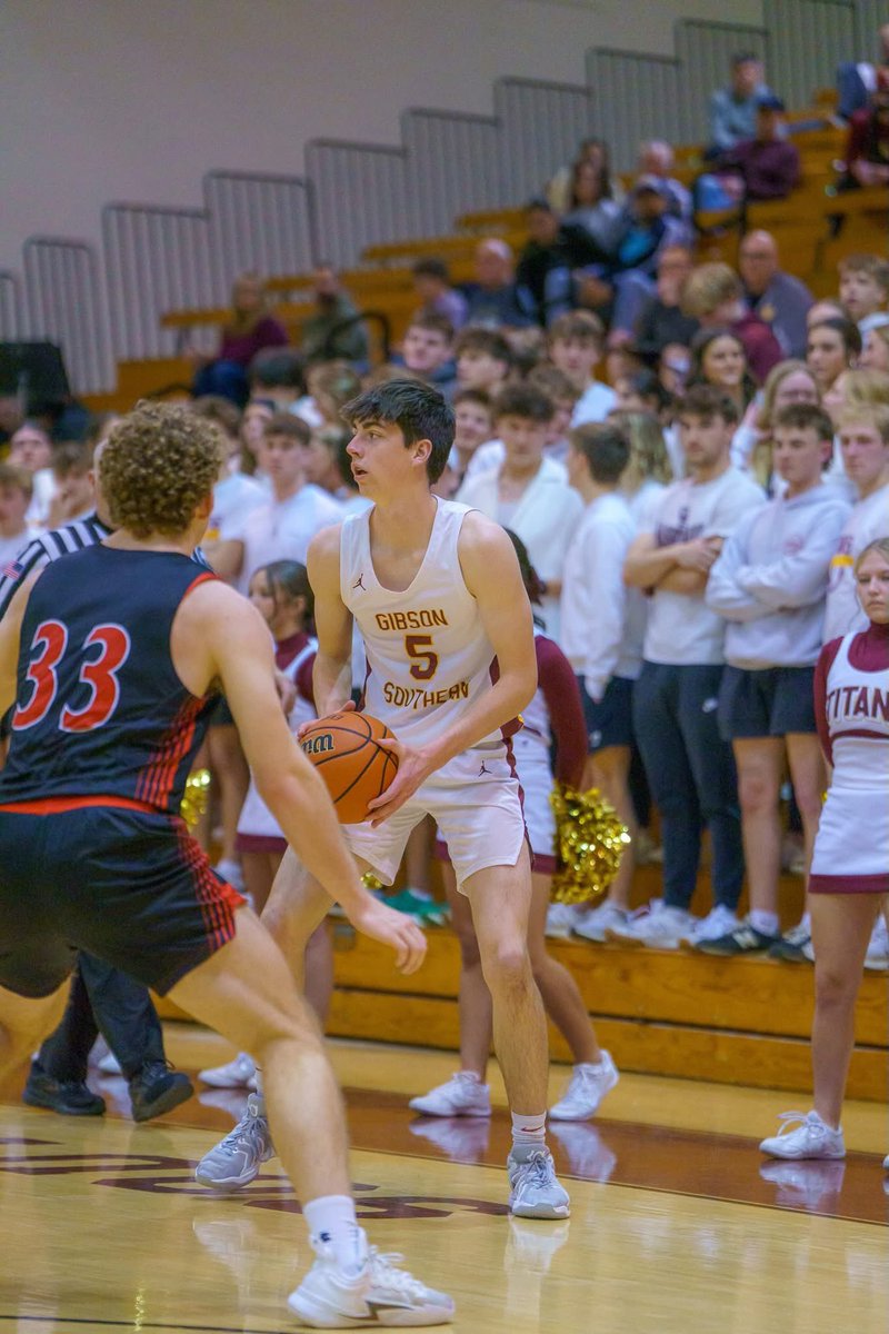 The Titans have arrived!

THIS IS MARCH! 

<a href="/GSHSbasketball/">Titan Boys Bball</a>: 17-5 (9-2 <a href="/PocketAthletics/">Pocket Athletic Conference</a>). The Titans’ most wins in a season since 2002-‘03.

‘25 Sectional Opener: v. Jasper, Mar. 4, 6:45 P.M. at HMG. 

<a href="/GSTitans1/">Gibson Southern Titans</a> 

(📸: Joe Diephuis Photography - <a href="/josephd_fbc/">Joe Diephuis</a>)

#pdcprepsports