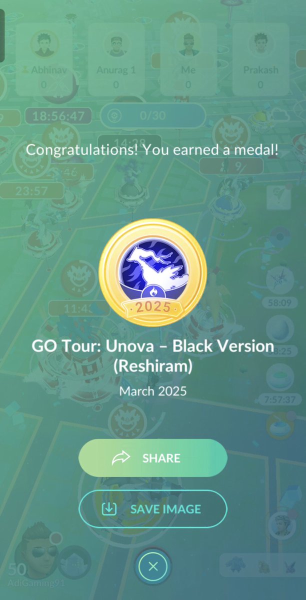 AdityaPanicker5's tweet photo. #GO #Tour #Unova #GOTour #GoTourUnova #Black #Version #BlackVersion #Reshiram #Medal #PokemonGO #PokemonGOIndia #PokemonGOMumbai #PokemonGOUnovaTour #PokemonGOUnovaTour2025 https://t.co/YAJWuSjJgJ