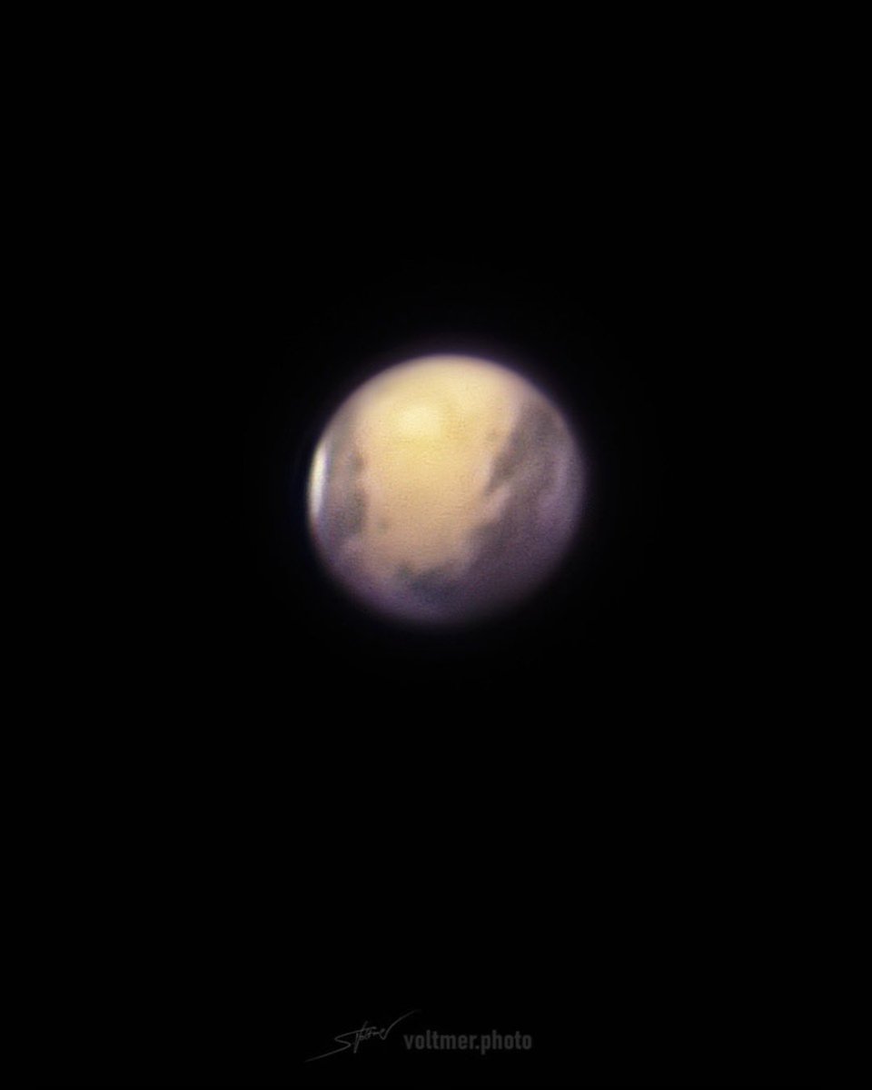 SeVoSpace's tweet photo. Mars captured through my C11 EdgeHD telescope on March 1, 2025.

Images: @SeVoSpace 
Go follow @Weltraumatelier 

#planet #mars #telescope #nightsky #astrophotography #universe #celestron #sebastianvoltmer https://t.co/6Dh0Kf42KE