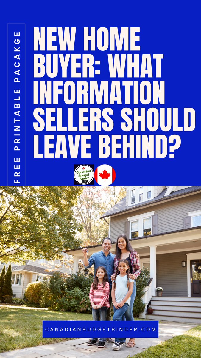 New Home Buyer: What Information Sellers Should Leave Behind - Canadian Budget Binder #Free Home Buyers Information Printable Package #realestateCanada #realtorCanada 
canadianbudgetbinder.com/2025/03/01/new… via <a href="/CanadianBudgetB/">CanadianBudgetBinder</a>