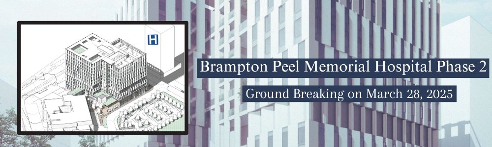 PEEL MEMORIAL HOSPITAL PHASE 2 - GROUND BREAKING.  MARCH 28/25.