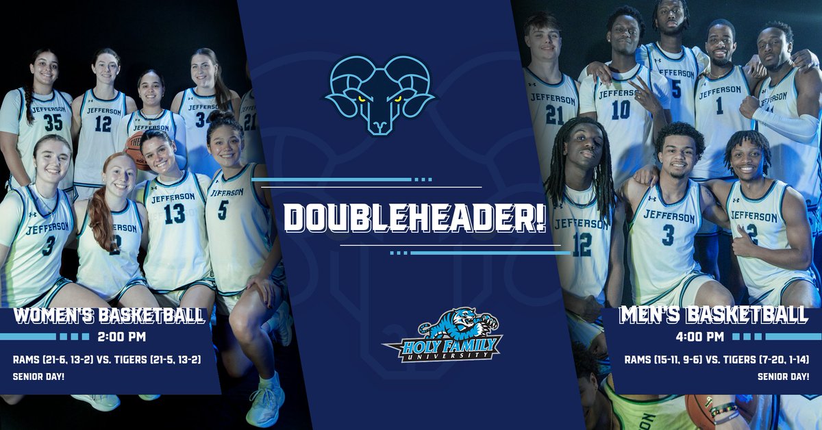 Senior Day!

Jefferson basketball competes in the Gallagher Center for the regular season finale against Holy Family! Both men and women's basketball will recognize their seniors before the game!