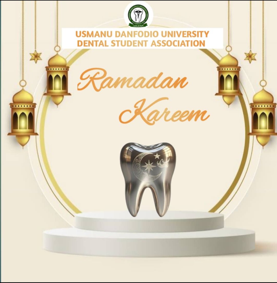 Sokotodentistry's tweet photo. On behalf of usmanu danfodiyo university dental student association UDUDSA, we extend our warmest greetings to all Muslims on this blessed month. #ududsa #sokotodentistry https://t.co/sqiPe9MRS7