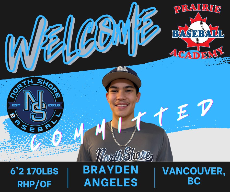 Prairie Baseball Academy (@prairiebaseball) on Twitter photo We would like to welcome RHP/OF Brayden Angeles <a href="/brayden_angeles/">Brayden Angeles</a> from Vancouver, BC and North Shore College Prep. Welcome to our family Brayden!!! #earntheA We would like to welcome RHP/OF Brayden Angeles <a href="/brayden_angeles/">Brayden Angeles</a> from Vancouver, BC and North Shore College Prep. Welcome to our family Brayden!!! #earntheA