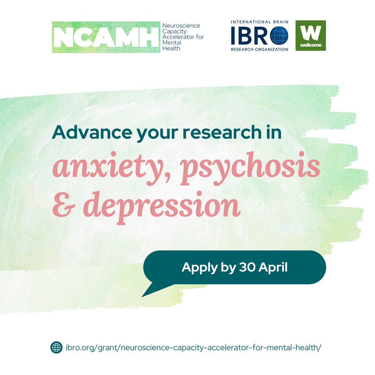 IBRO - International Brain Research Organization (@ibroorg) on Twitter photo The wait is over - applications are OPEN for #NCAMH! Are you…
🌍 Based in a Low- and Middle-Income Country?
🔬 Researching depression, anxiety, or psychosis?
Find out more about this grant:
ibro.org/grant/neurosci…
Deadline: 30 Apr 2025
<a href="/wellcometrust/">Wellcome</a> <a href="/bennysiauw89/">Benny Prawira Siauw</a> <a href="/camilsss/">Camilla Iannone</a> The wait is over - applications are OPEN for #NCAMH! Are you…
🌍 Based in a Low- and Middle-Income Country?
🔬 Researching depression, anxiety, or psychosis?
Find out more about this grant:
ibro.org/grant/neurosci…
Deadline: 30 Apr 2025
<a href="/wellcometrust/">Wellcome</a> <a href="/bennysiauw89/">Benny Prawira Siauw</a> <a href="/camilsss/">Camilla Iannone</a>