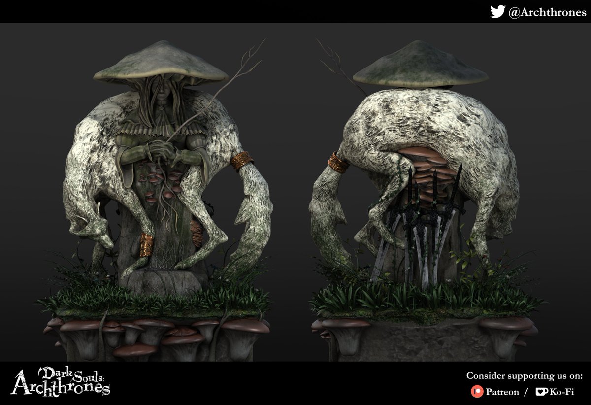 Archthrones's tweet image. Archthrone of The Xanthous Scholars. 

Model and Rendering by P4FCIO. 

#DarkSoulsIII #DarkSouls3 #Archthrones