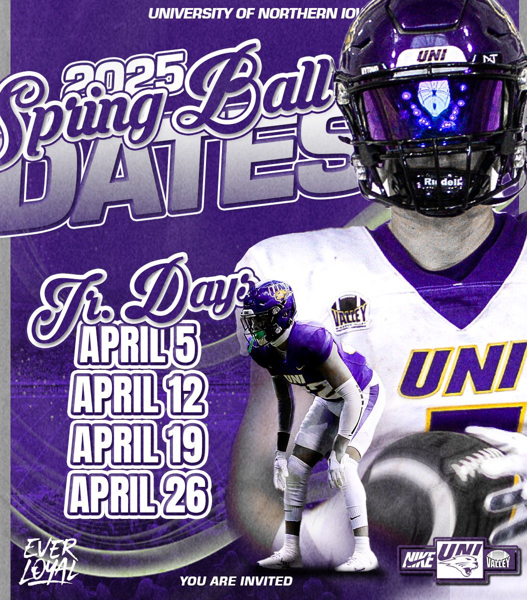 Thank you for the Jr day invite <a href="/UNI_CoachSmith/">Coach Al Smith</a> <a href="/UNIFootball/">UNI Football</a>