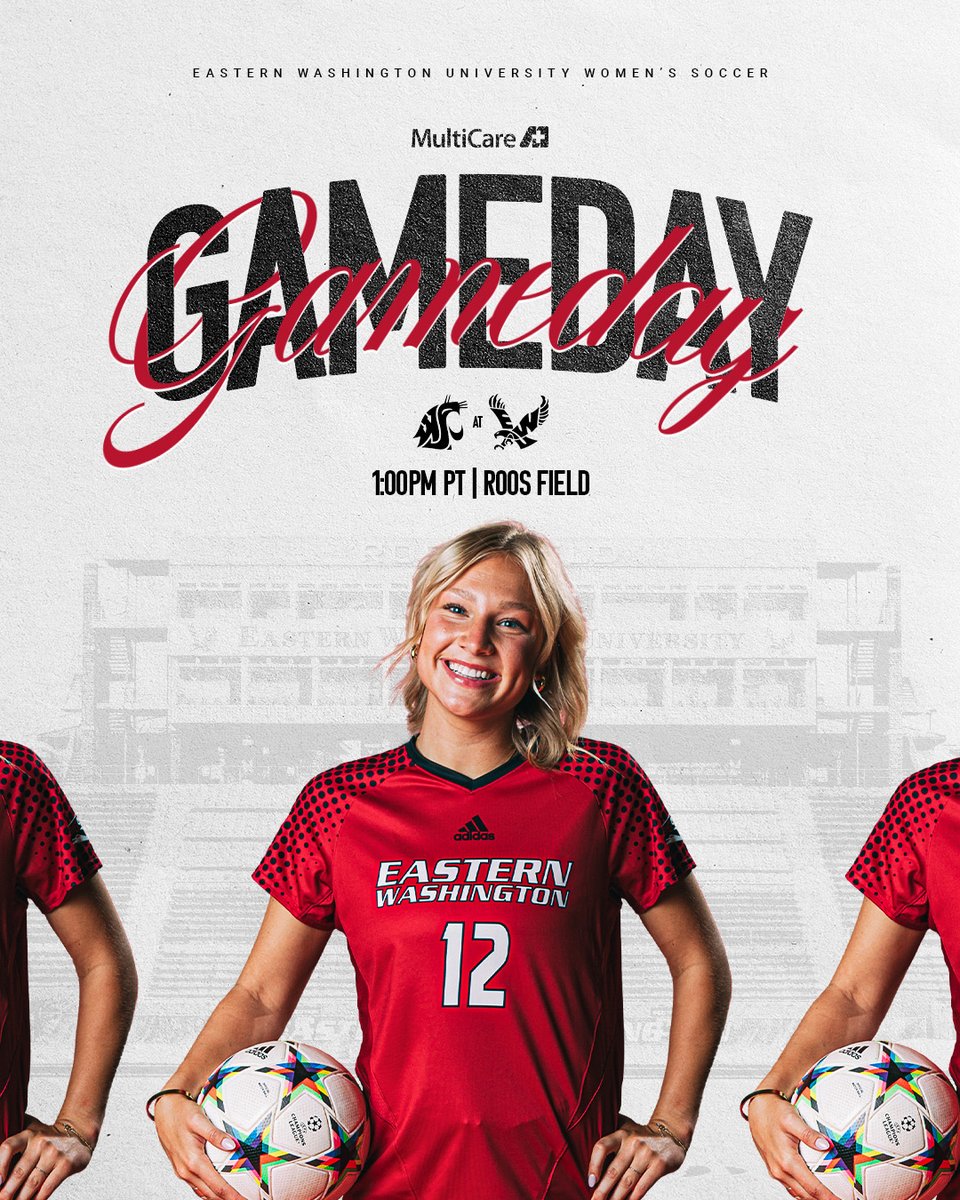 It is gameday on Roos ‼️

🆚 Washington State
⏰ 1:00 PM
📍 Cheney, WA
🏟️ Roos Field

#GoEags 🦅 #ncaasoccer #bigskysoccer