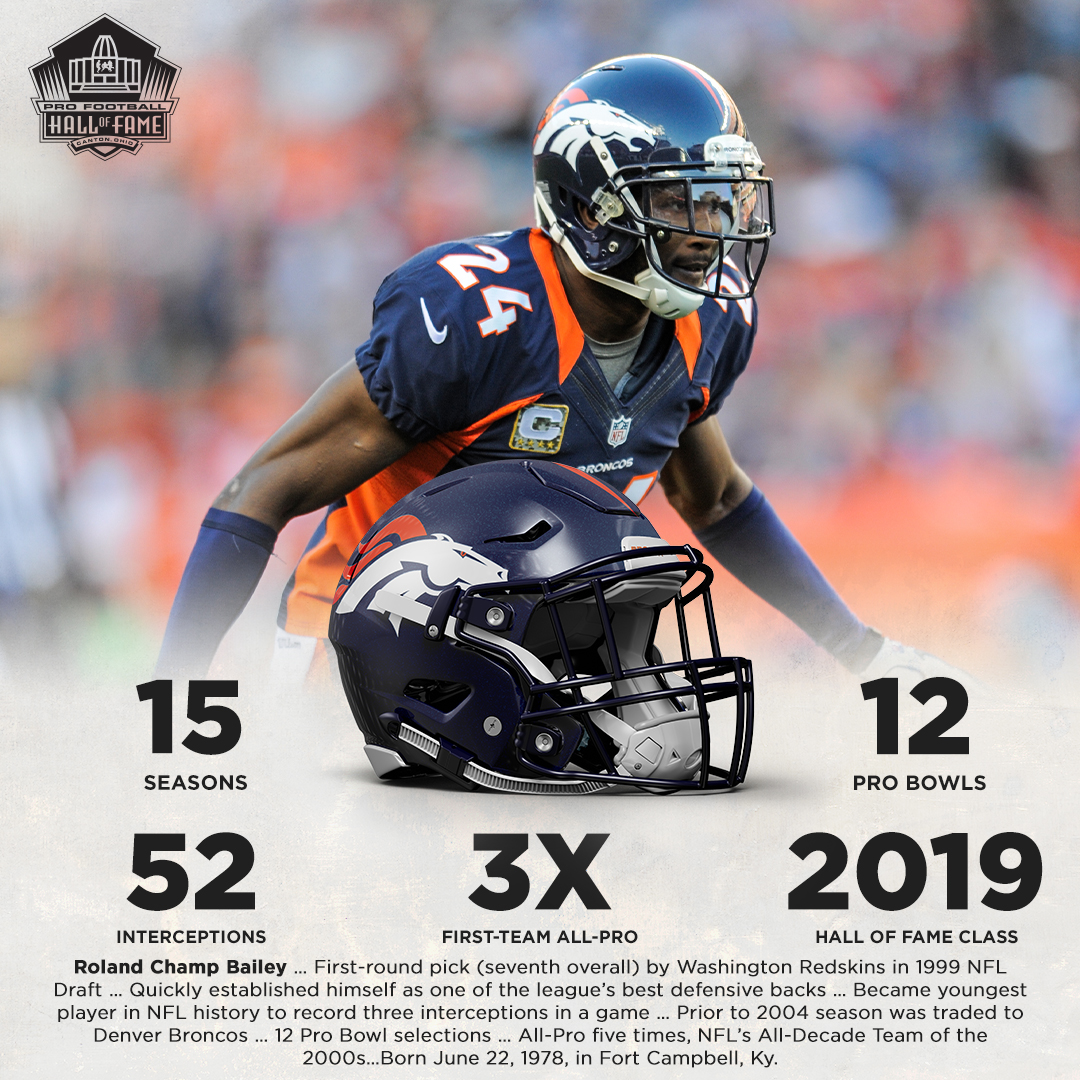 Quickly established as one of the league’s best defensive backs, <a href="/ChampBailey/">Champ Bailey</a> excelled at the highest level for 15 seasons. He’s the subject of this week’s #GoldJacketSpotlight. 

What’s your favorite Champ Bailey moment?