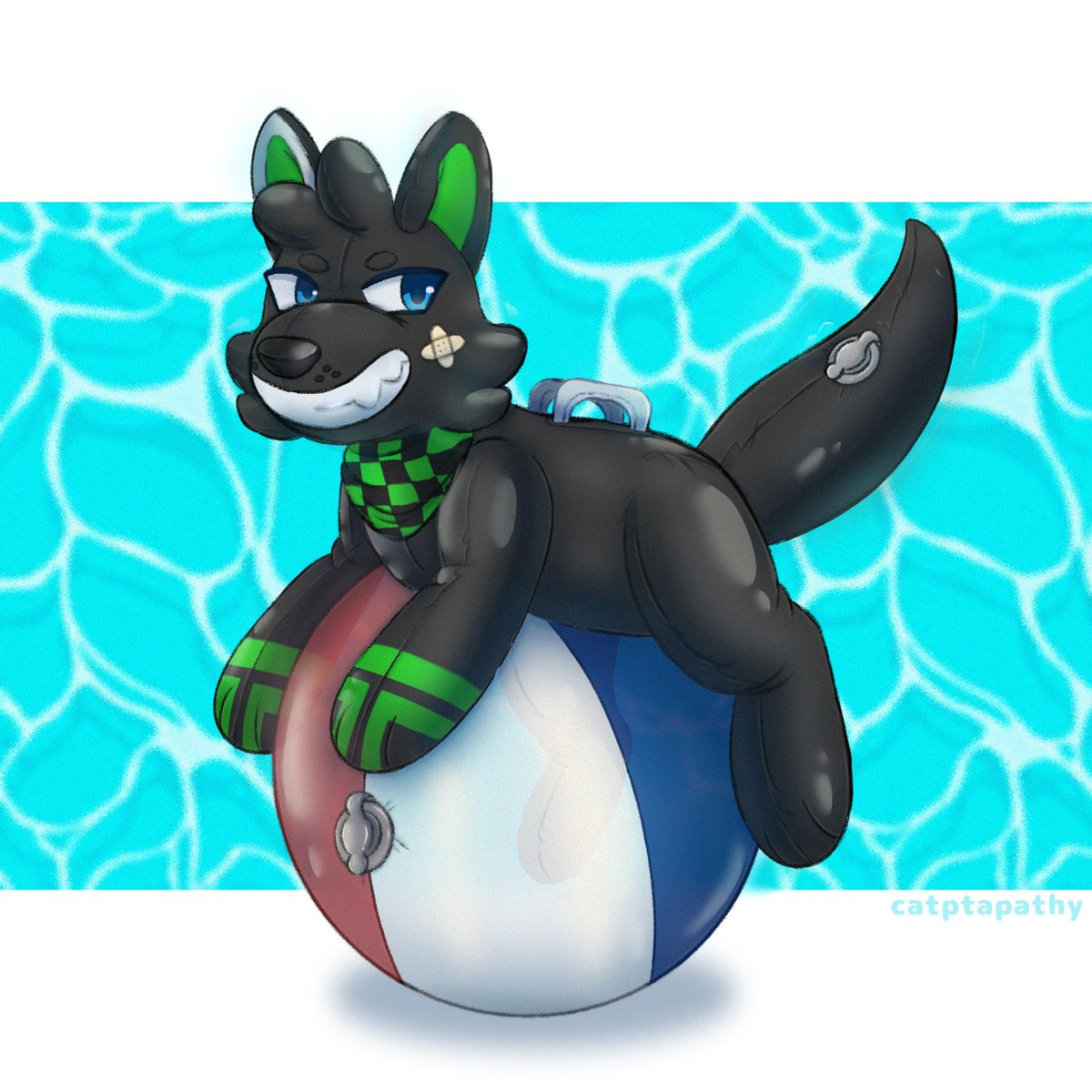 catptapathy's tweet photo. #pooltoy #furryartwork 

Done YCHs! https://t.co/UMbjIn7D5t