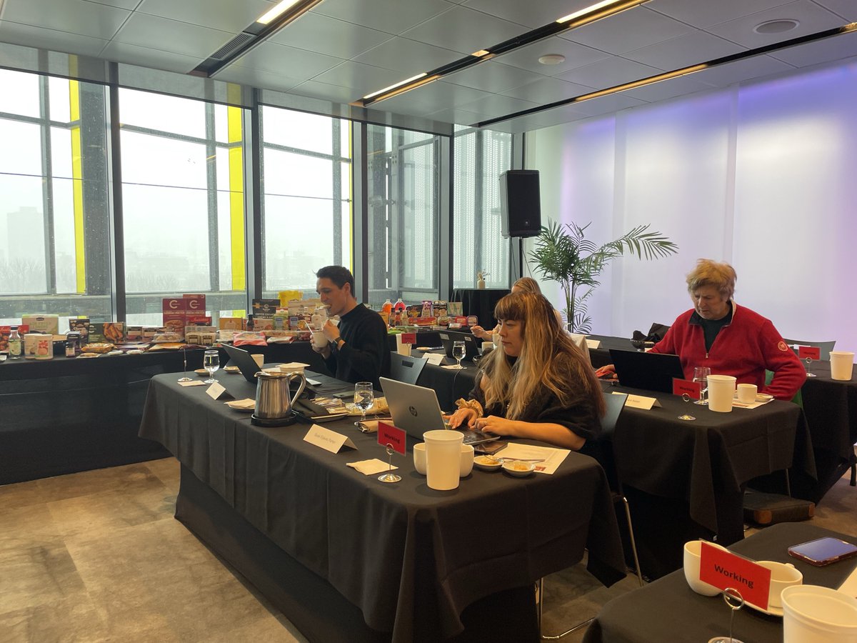 RetailCouncil's tweet image. After days of rigorous tasting and deliberation, our food evaluation at ITHQ for #RCCGrandPrix wrapped up on Thursday.

Stay tuned as we reveal the finalists in April! hubs.ly/Q038M2fG0

#CanadianInnovation #Food #CPG #NewProduct #Awards