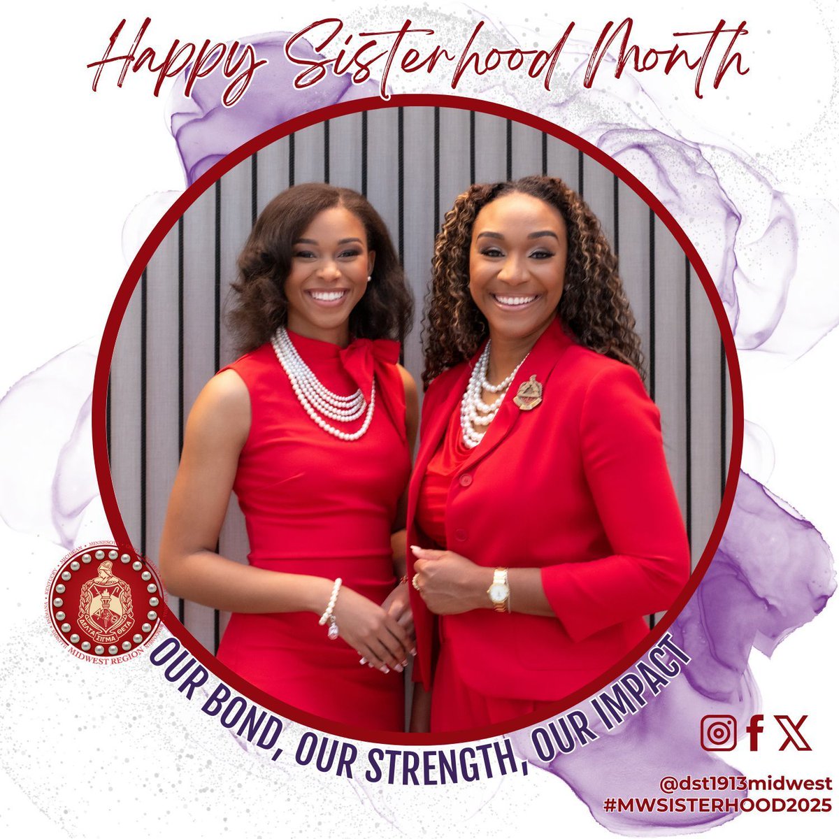 Our Bond. Our Strength. Our Impact. ✨ 

This Sisterhood Month, we celebrate the unbreakable bond that connect us, the power we draw from one another, and the lasting impact we make together. ❤️

#OurBondOurStrengthOurImpact 
#DSTSisterhoodM2025 
#DST1913Midwest