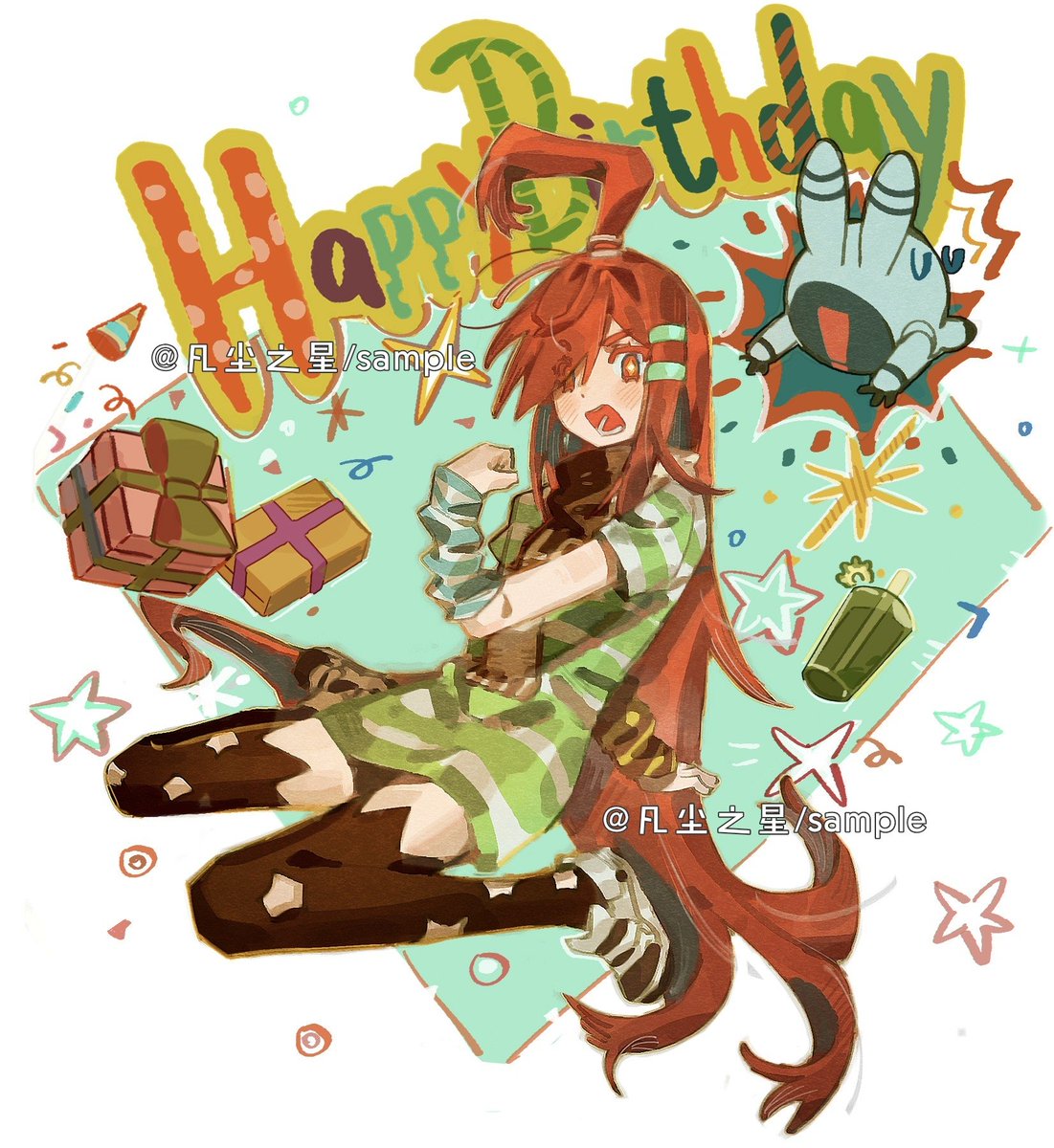 fanchenzhixing's tweet photo. 生日快乐！#凹凸世界 #艾比 https://t.co/mYScRPgYVc