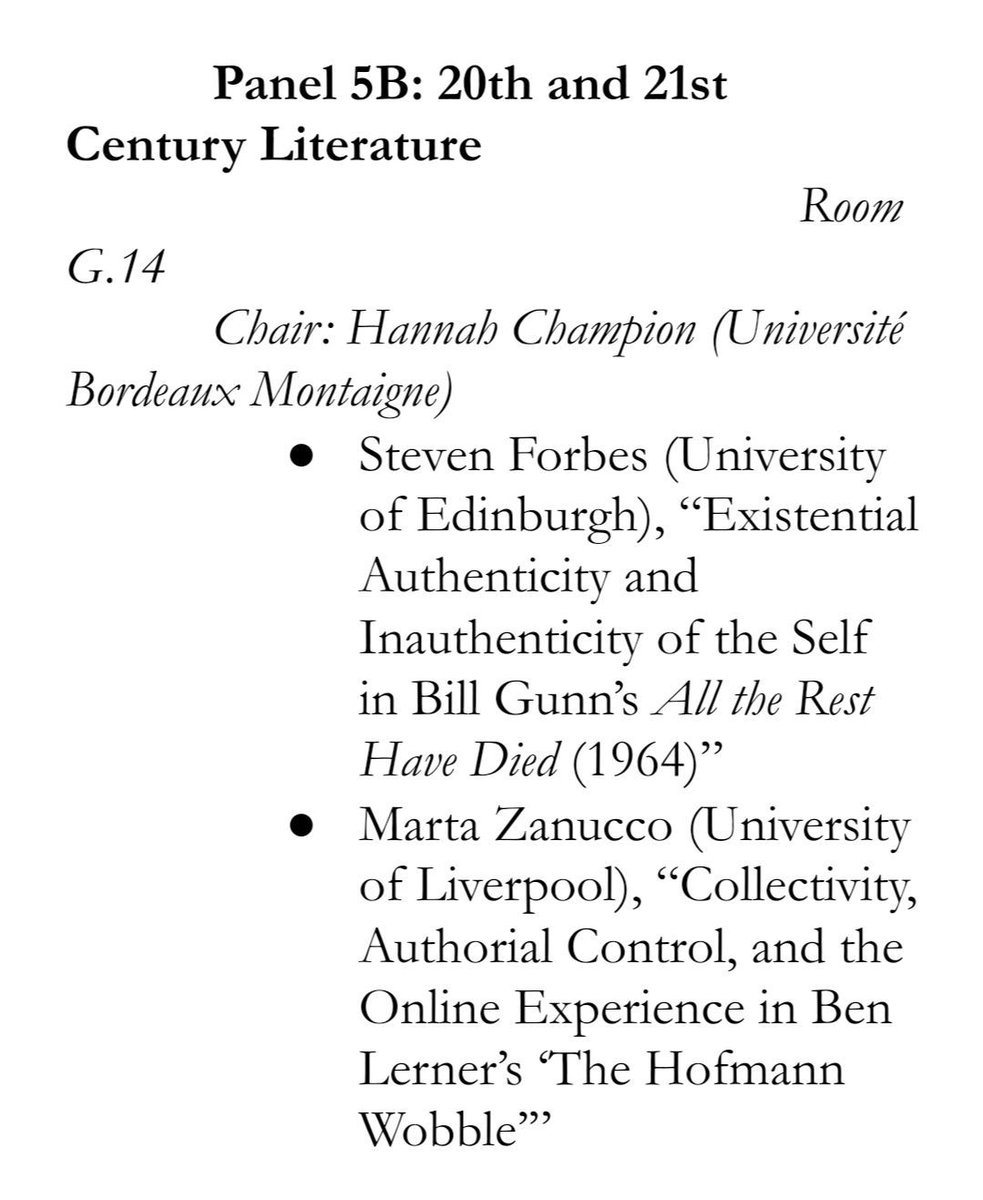 SASA (@scotamstudies) on Twitter photo Simultaneously we have Panel 5B – 20th and 21st Century #Literature,
with presentations by speakers from <a href="/EdinburghUni/">The University of Edinburgh</a> and <a href="/LivUni/">University of Liverpool</a>, with the chair from <a href="/UBMontaigne/">Université Bordeaux Montaigne</a>! #SASA2025 Simultaneously we have Panel 5B – 20th and 21st Century #Literature,
with presentations by speakers from <a href="/EdinburghUni/">The University of Edinburgh</a> and <a href="/LivUni/">University of Liverpool</a>, with the chair from <a href="/UBMontaigne/">Université Bordeaux Montaigne</a>! #SASA2025